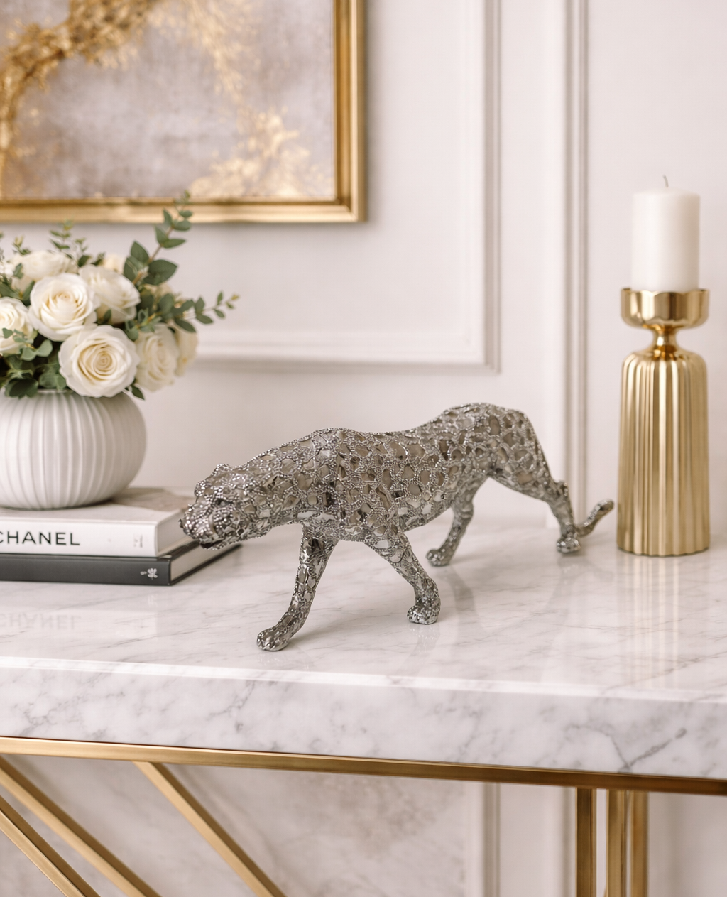 Estátua animal decorativa